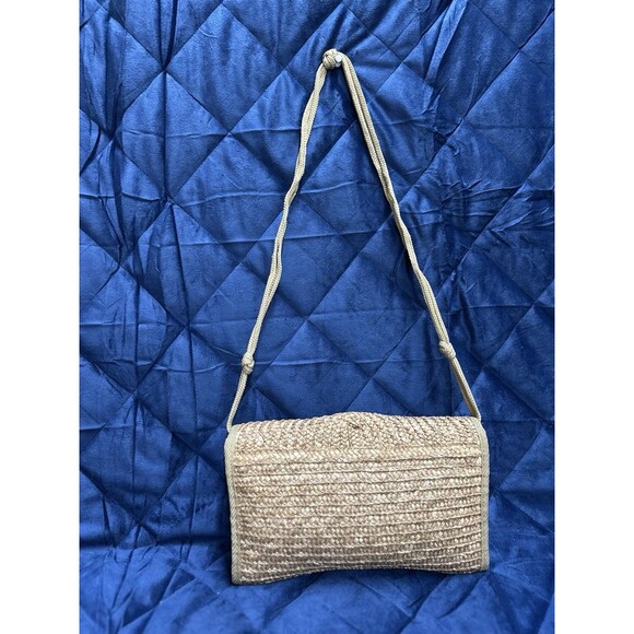 Croft & Barrow for Khol's women tan shoulder Handmade jute bag new with tags - Picture 2 of 12